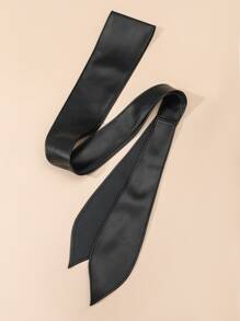 1 Thắt lưng bản rộng thời trang cho nữ để trang trí váy - màu đen - Xem 3