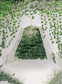 Đám cưới 12 chiếc Dây leo khoai lang nhân tạo, Cây thường xuân nhân tạo, Cây nho có lá thường xuân, Vòng hoa xanh, Vòng hoa cây xanh để trang trí phòng ngủ, Cây thường xuân nho lụa thẩm mỹ để trang trí tường phòng - màu xanh lá - Xem 6