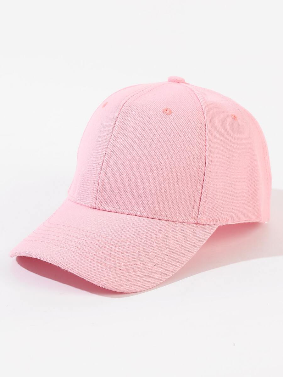 1pc Women's Pink Baseball Cap For Spring, Summer, Fall - Pink - View 1