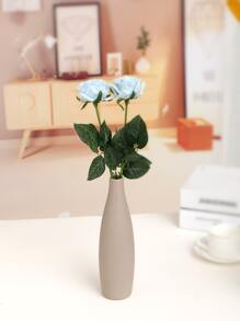 2 pezzi/set Fiore artificiale in plastica, decorazioni floreali simulate romantiche per casa e feste