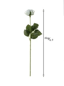 2 pezzi/set Fiore artificiale in plastica, decorazioni floreali simulate romantiche per casa e feste