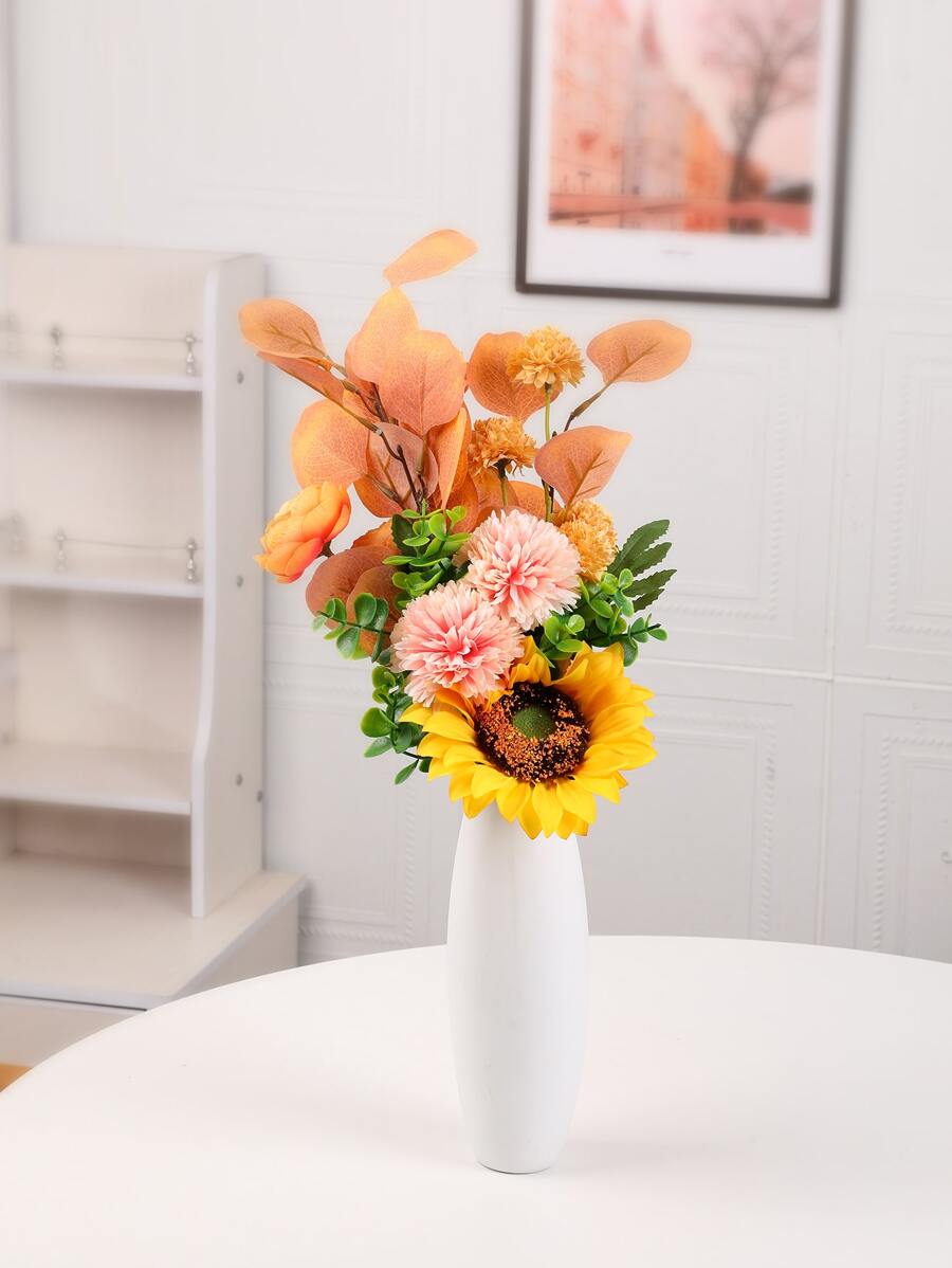 1束人造花束裝飾用浪漫塑料人造花束 - 彩色 - 查看 1