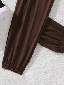 SHEIN 青少年女孩卡通圖案T恤和褲子 - 彩色 - 查看 7