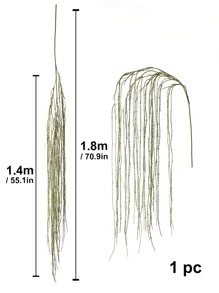 1 pieza Sauce llorón artificial de plástico, sauce llorón falso Cottagecore para decoración del hogar y fiesta - Verde - Ver 3