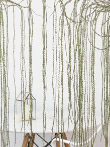 1 pieza Sauce llorón artificial de plástico, sauce llorón falso Cottagecore para decoración del hogar y fiesta - Verde - Ver 4