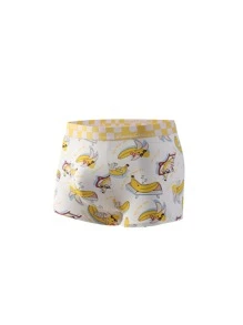Hombres 5 piezas Calzoncillos boxer con estampado de dibujos animados - Multicolor - Ver 4