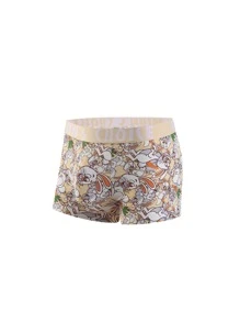 Hombres 5 piezas Calzoncillos boxer con estampado de dibujos animados - Multicolor - Ver 6