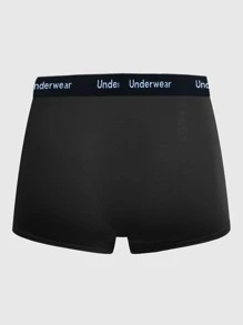 Men 5pcs Letter Tape Waist Boxer Brief - Multicolor - View 3