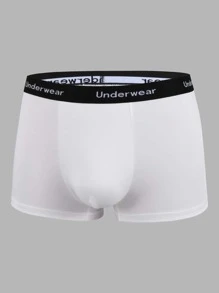 Men 5pcs Letter Tape Waist Boxer Brief - Multicolor - View 4