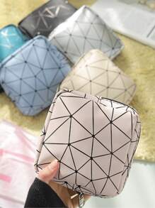 Túi Đựng Băng Vệ Sinh Họa Tiết Hình Học, Túi Đựng Di Động Cho Du Lịch - Màu be - Xem 4