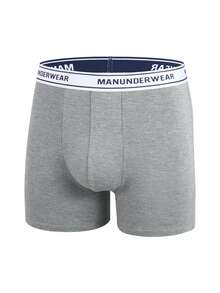 Men 3pcs Letter Tape Waist Boxer Brief - Multicolor - View 3