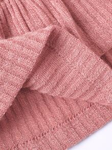 小女童荷葉邊吊帶上衣和紙袋腰短褲 - 粉色 - 查看 6