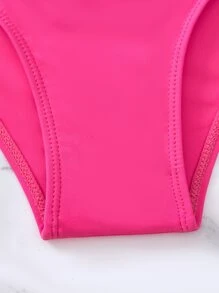 SHEIN Swim Tropical & Floral Print Tankini Summer Beach - Multicolor - View 4