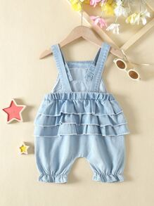 Denim em bé Đắp vá phân lớp Hoạt hình - Rửa nhẹ - Xem 2