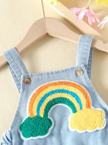 Denim em bé Đắp vá phân lớp Hoạt hình - Rửa nhẹ - Xem 3