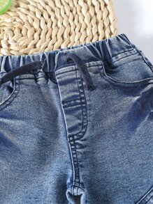 Denim em bé Túi màu trơn - Rửa trung bình - Xem 6