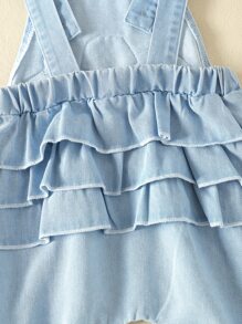 Denim em bé Đắp vá phân lớp Hoạt hình - Rửa nhẹ - Xem 7