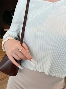 兔子裝飾開口戒指 - 金黃色 - 查看 3