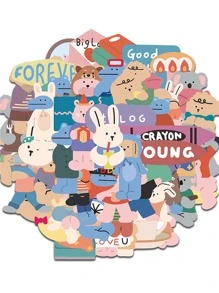 ملصق بجرافيك رسوم كارتون 50 قطعة