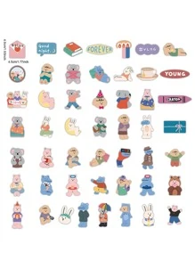 ملصق بجرافيك رسوم كارتون 50 قطعة