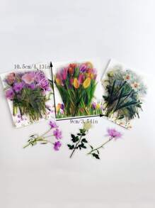 40 cái Hoa In Hình Dán Ngẫu Nhiên - Nhiều màu - Xem 4