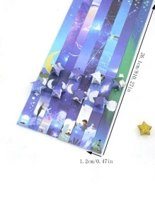 1 pieza Papel origami con estampado de dibujos animados al azar