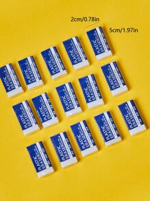 4入組/包白色2b鉛筆橡皮 - 彩色 - 查看 3