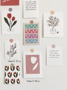 17入組藝術圖案貼紙 - 彩色 - 查看 4