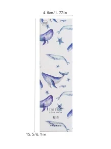 1盒卡通海豚書簽