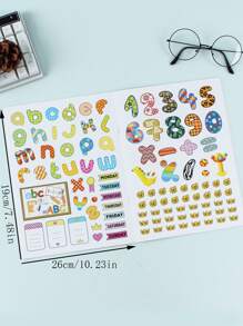 1pc Cartoon Graphic Random Coloring Painting Book