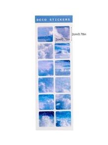 1入組隨機圖案貼紙 - 彩色 - 查看 4