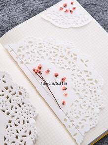 100pcs Hollow Lace Random Decorative Craft Paper Back To School