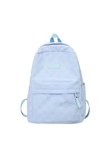 Mochila clásica con diseño de parche de letra para - Morado - Ver 1