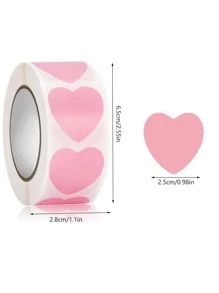 1roll Heart Shaped Sticker