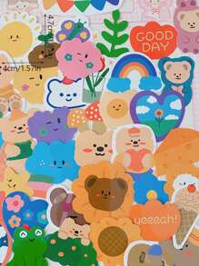 40 piezas Pegatinia con estampado de dibujos animados - Multicolor - Ver 3