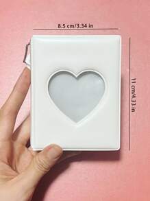 1 album hình trái tim rỗng 3 inch - trắng - Xem 4