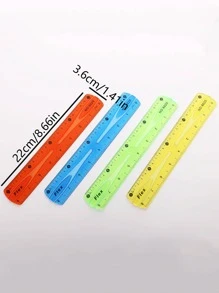 1 Stück zufällige Farbe Lineal, Lineale - Verschiedenfarbig - Übersicht 5