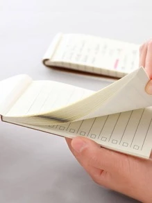 A7 Minimalist Kraft Paper Lined Memo Pad Portable Notebook - Brown - View 2