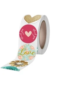 Hình dán in hoa 500 cái - Nhiều màu - Xem 3