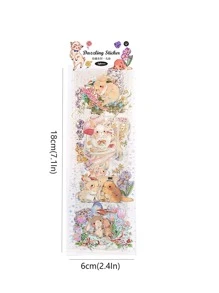 3張卡通圖案隨機貼紙 - 彩色 - 查看 2