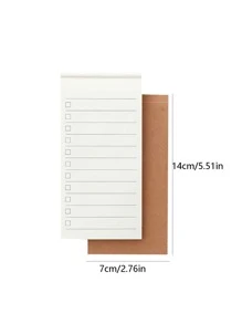 A7 Minimalist Kraft Paper Lined Memo Pad Portable Notebook - Brown - View 3