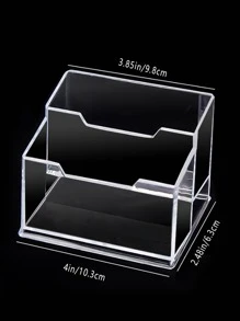 licao 1入組2層透明卡片收納盒 - 無色 - 查看 3