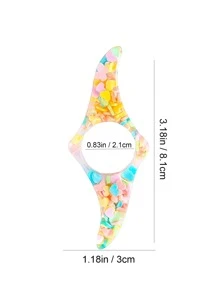 1pc Heart Pattern Book Stand - Multicolor - View 2