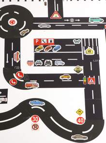 1 rollo Cinta washi patrón al azar - Blanco y Negro - Ver 2