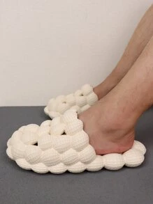 男士鏤空極簡洞洞鞋 - 米色 - 查看 3