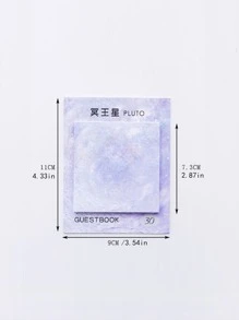 1pc Random Color Sticky Note - Multicolor - View 4