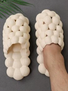 男士鏤空極簡洞洞鞋 - 米色 - 查看 6