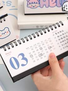 1入組卡通圖案日曆 - 彩色 - 查看 5