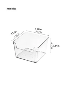 Hộp lưu trữ rõ ràng 1pc - Trong sáng - Xem 5