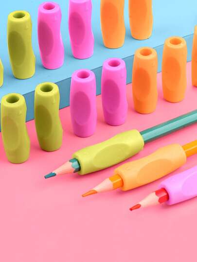 4pcs Ergonomic Pencil Grip Trainer, Handwriting Aid For Preschool Kids, Posture Correction Tool